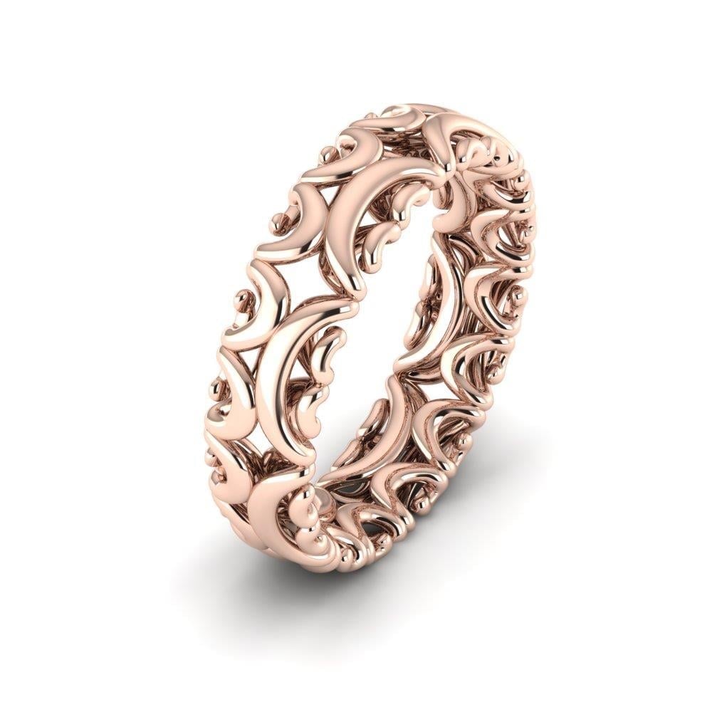 Alliances modernes homme Lovegrove Or Rose