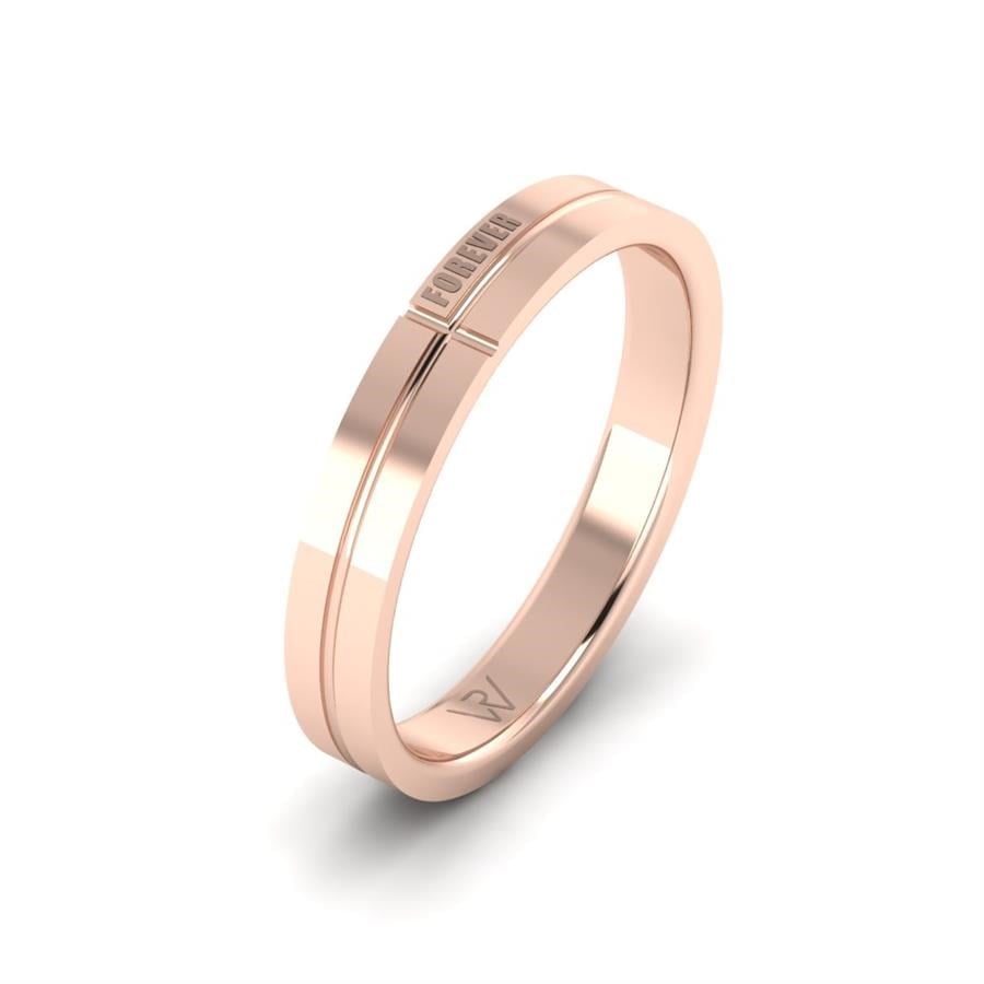 Alliances Modernes Homme Petalix Or Rose