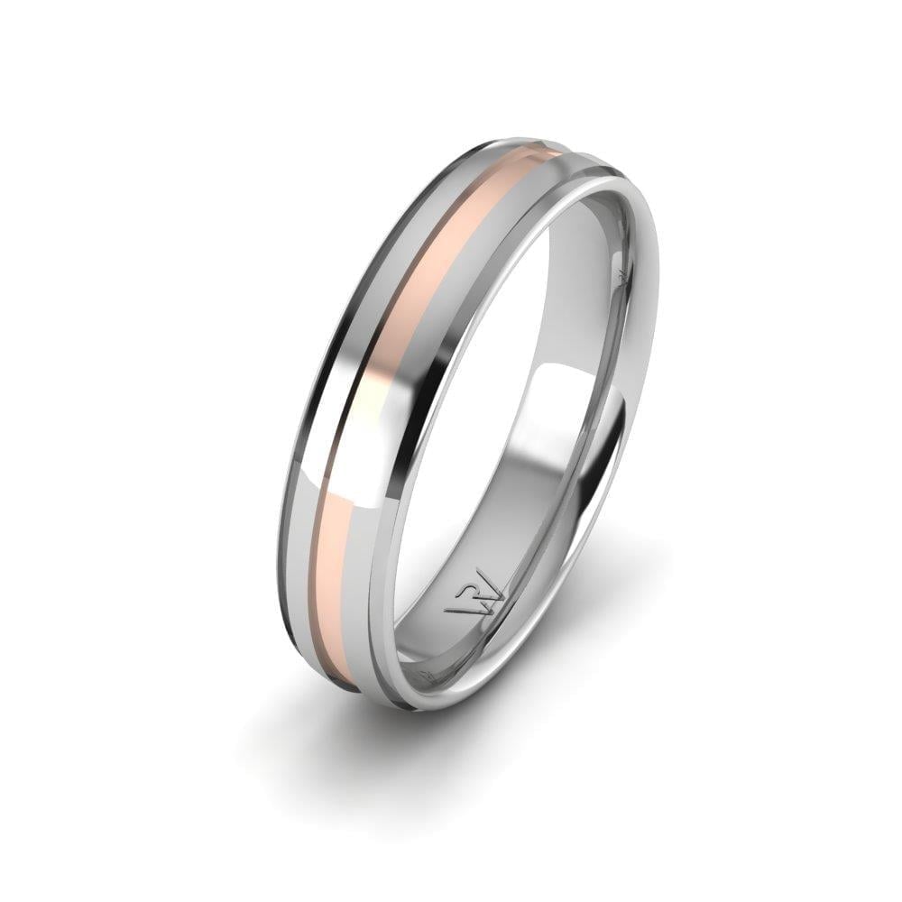 Alliances modernes homme SerenityLoop Or Blanc et Rose