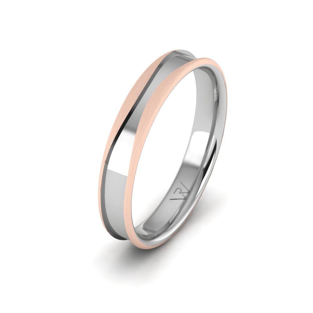 Alliances modernes homme Shimmerix Or Blanc et Rose