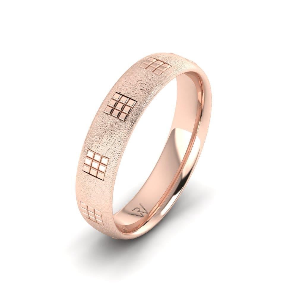 Alliances modernes homme Unitybands Or Rose