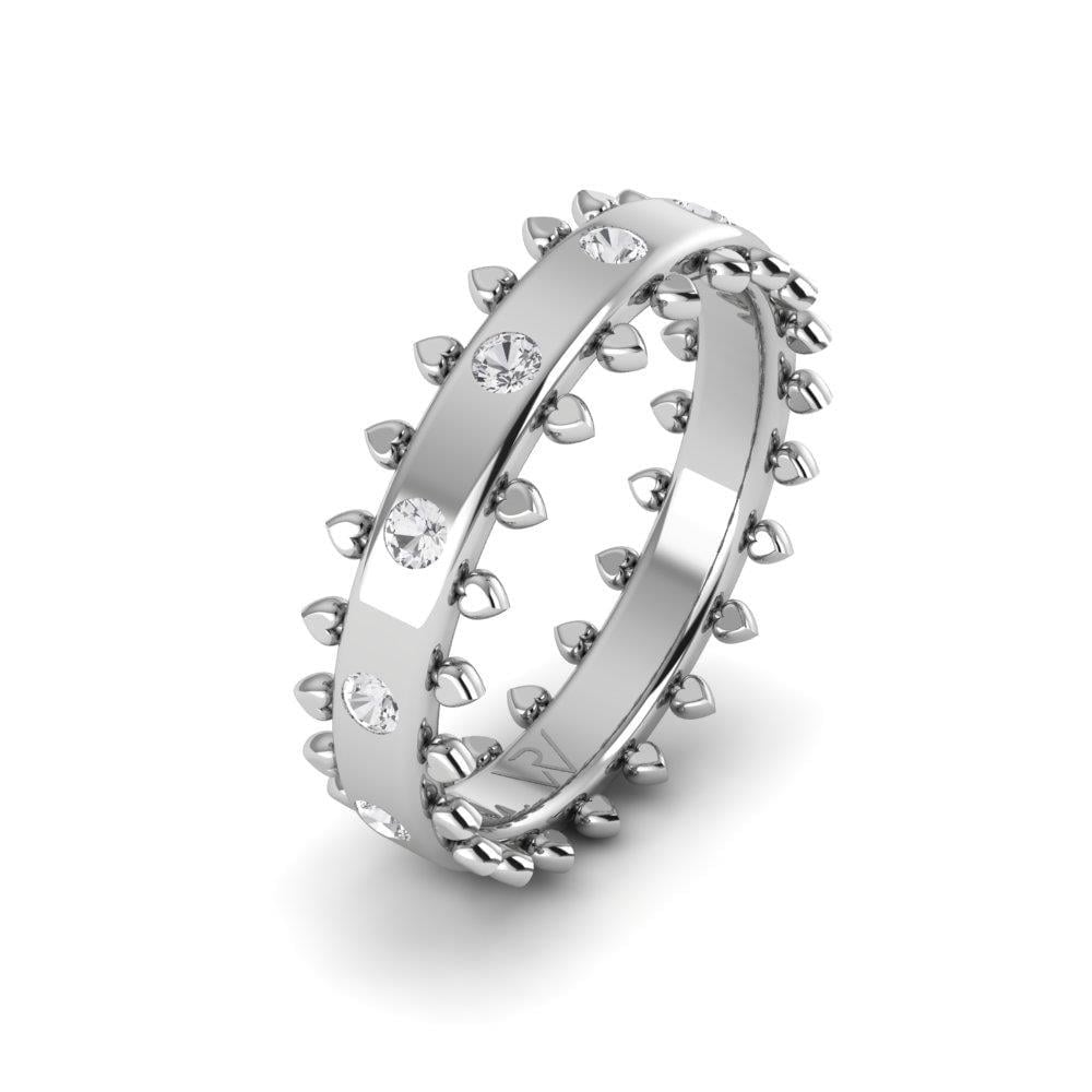 Alliances modernes Paradis Or Blanc Oxyde de Zirconium