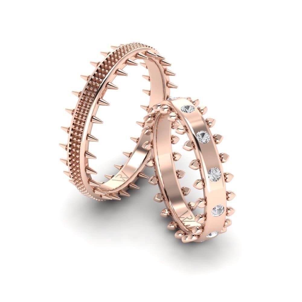 Alliances modernes Paradis Or Rose Oxyde de Zirconium