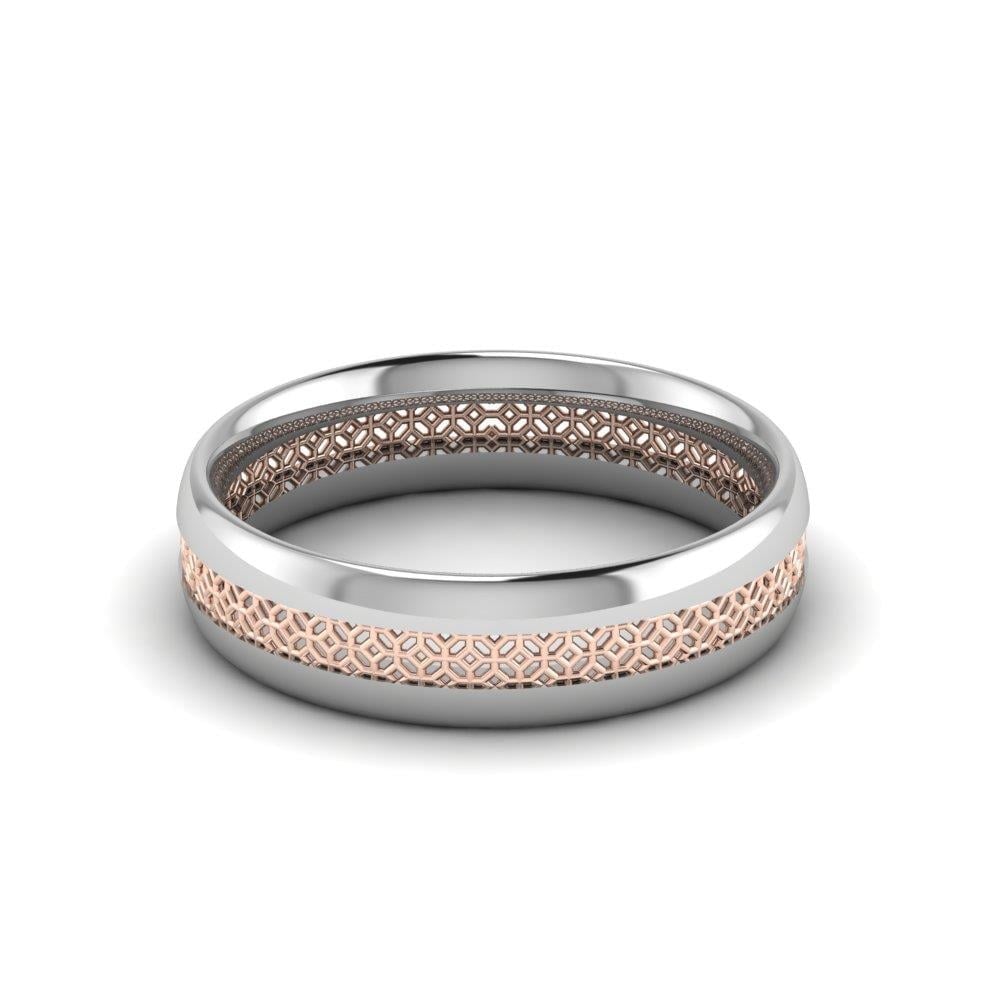 Alliances modernes Promiise Or Blanc et Rose