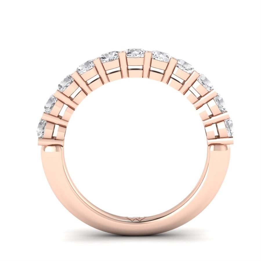 Bagues Allure Argent Plaqué Or Rose Diamant 1.15 ct