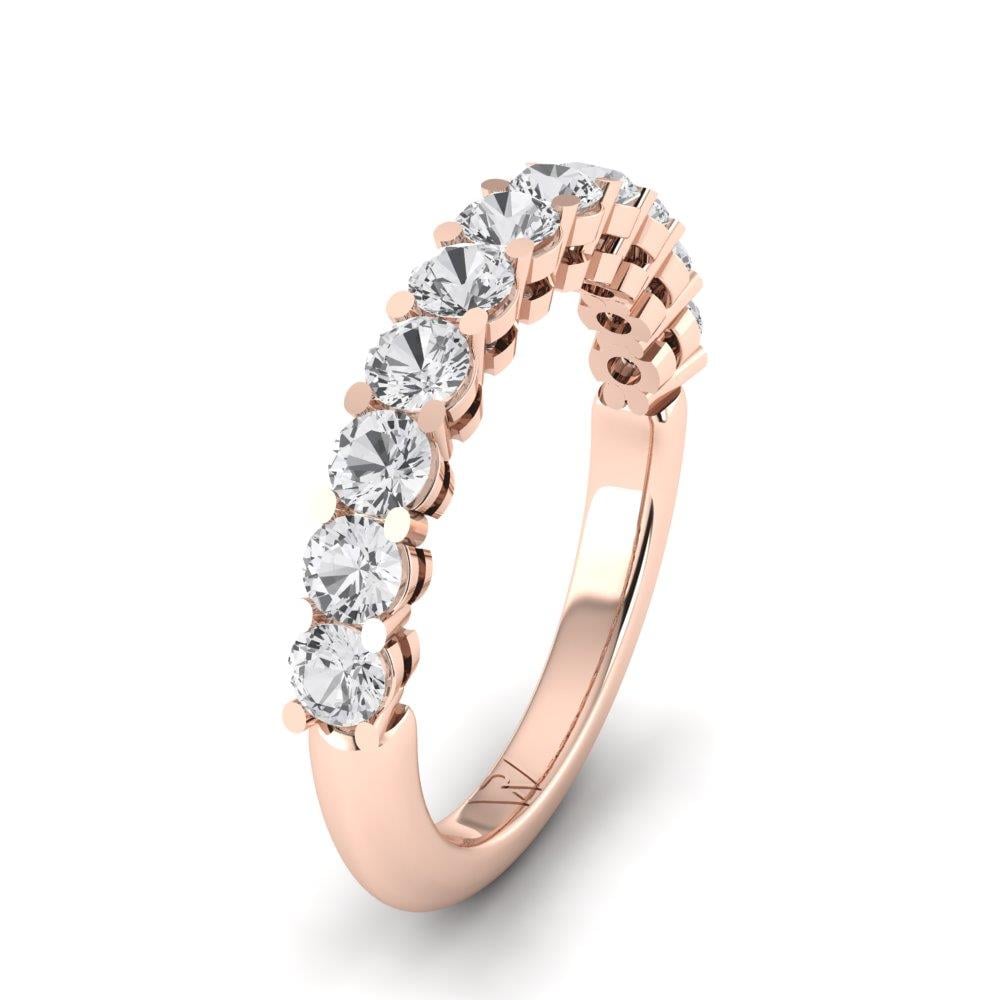 Bagues Allure Or Rose Oxyde de zirconium 1.15 ct