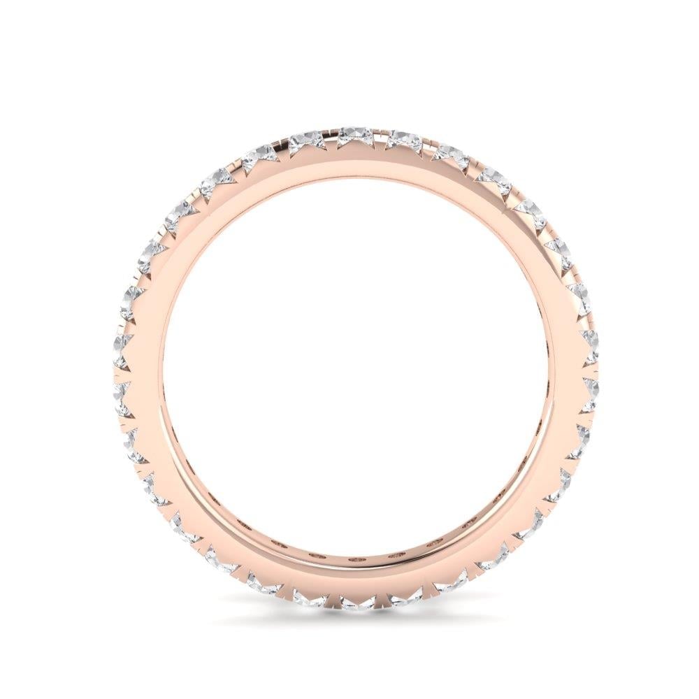 Bagues Amélia Or Rose Oxyde de zirconium 1.2 ct