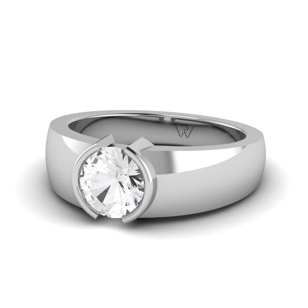 Bagues Auriane Argent Rhodié Blanc Diamant 1 ct
