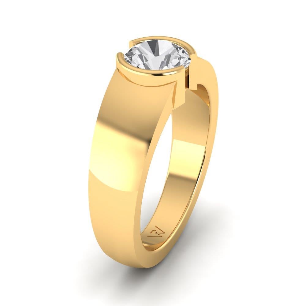 Bagues Auriane Or Jaune Oxyde de zirconium 1 ct