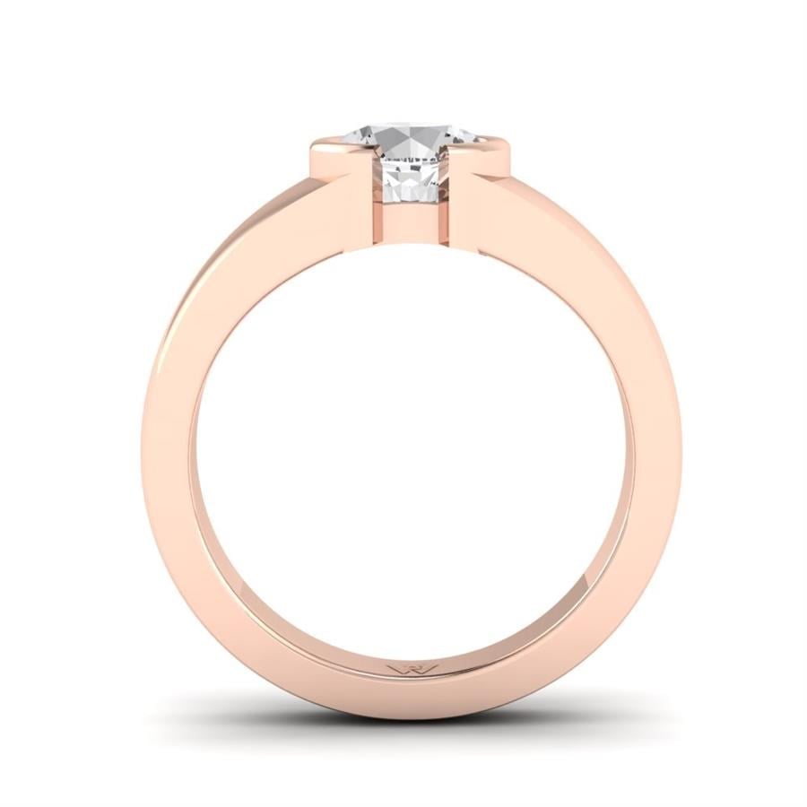 Bagues Auriane Or Rose Diamant 1 ct