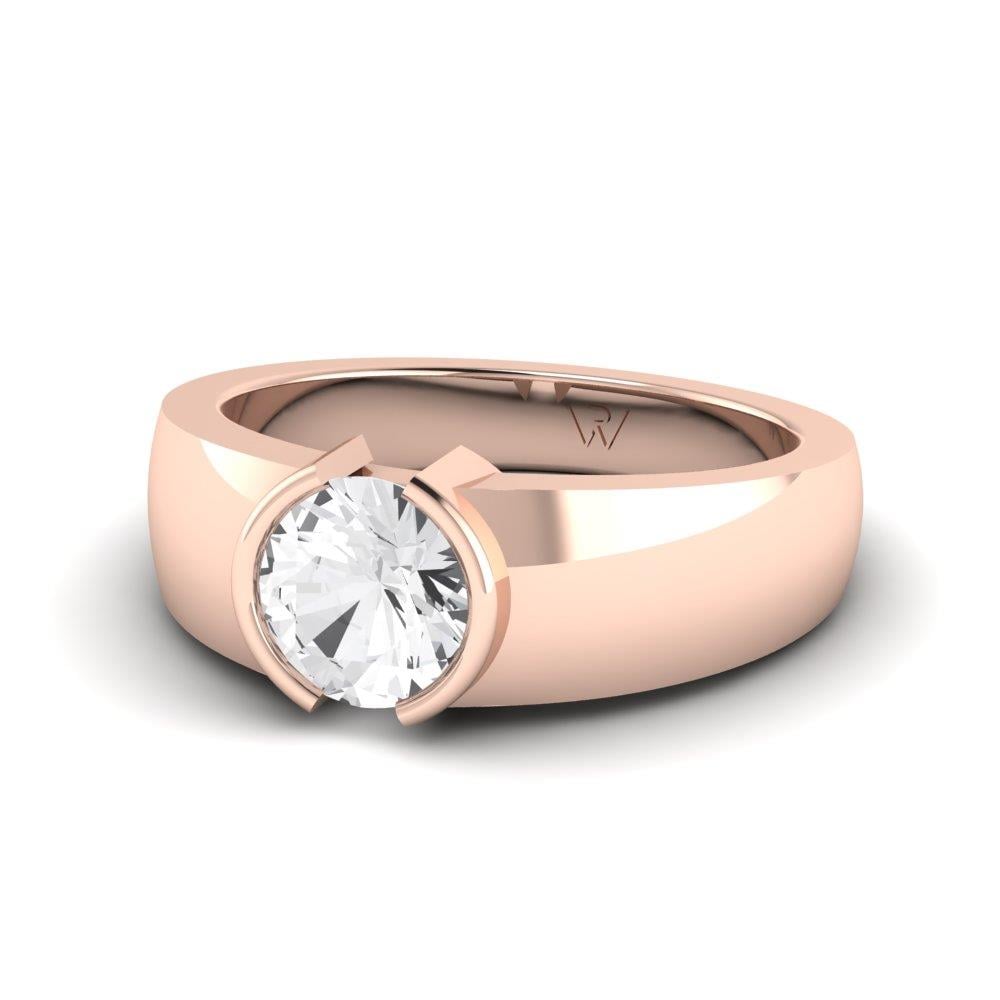 Bagues Auriane Or Rose Oxyde de zirconium 1 ct
