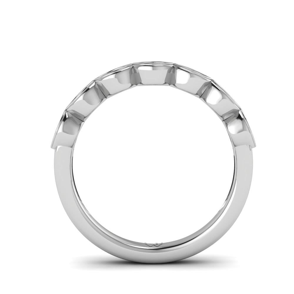 Bagues Elan Argent Rhodié Blanc Oxyde de zirconium 0.25 ct