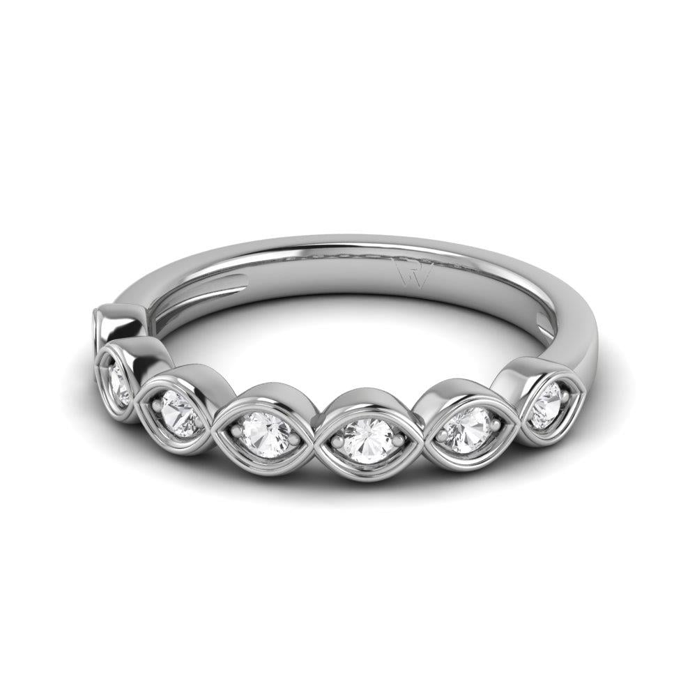 Bagues Elan Or Blanc Oxyde de zirconium 0.25 ct