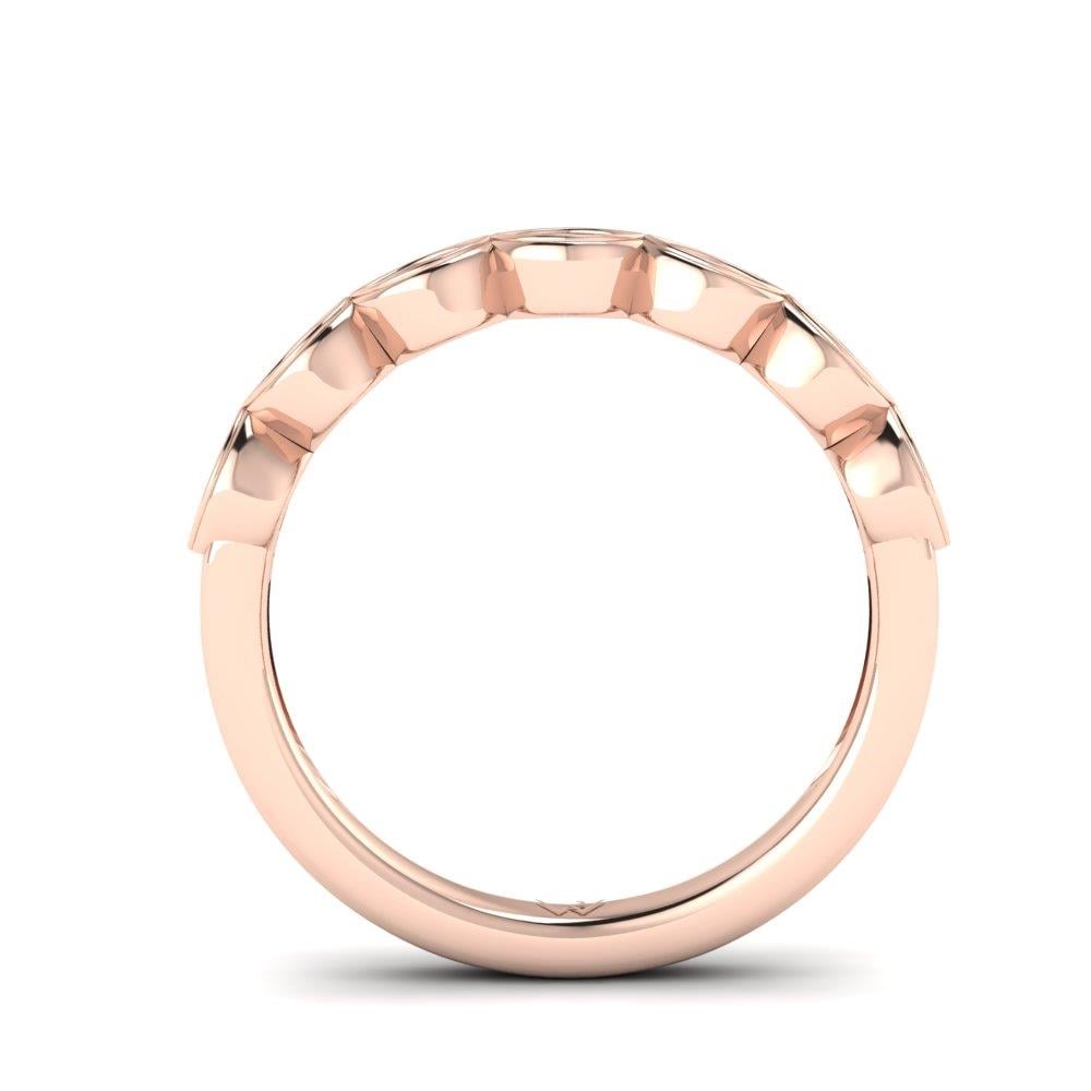 Bagues Elan Or Rose Oxyde de zirconium 0.25 ct