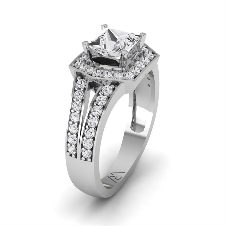 Bagues Impériale Or Blanc Diamant 1.3 ct