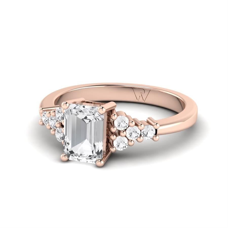 Bagues Inoubliable Argent Plaqué Or Rose Oxyde de zirconium 1.5 ct