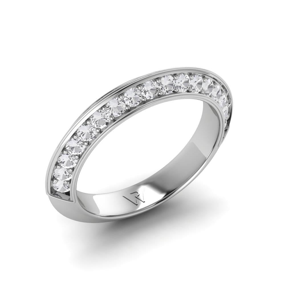 Bagues Majestic Or Blanc Oxyde de zirconium 1 ct