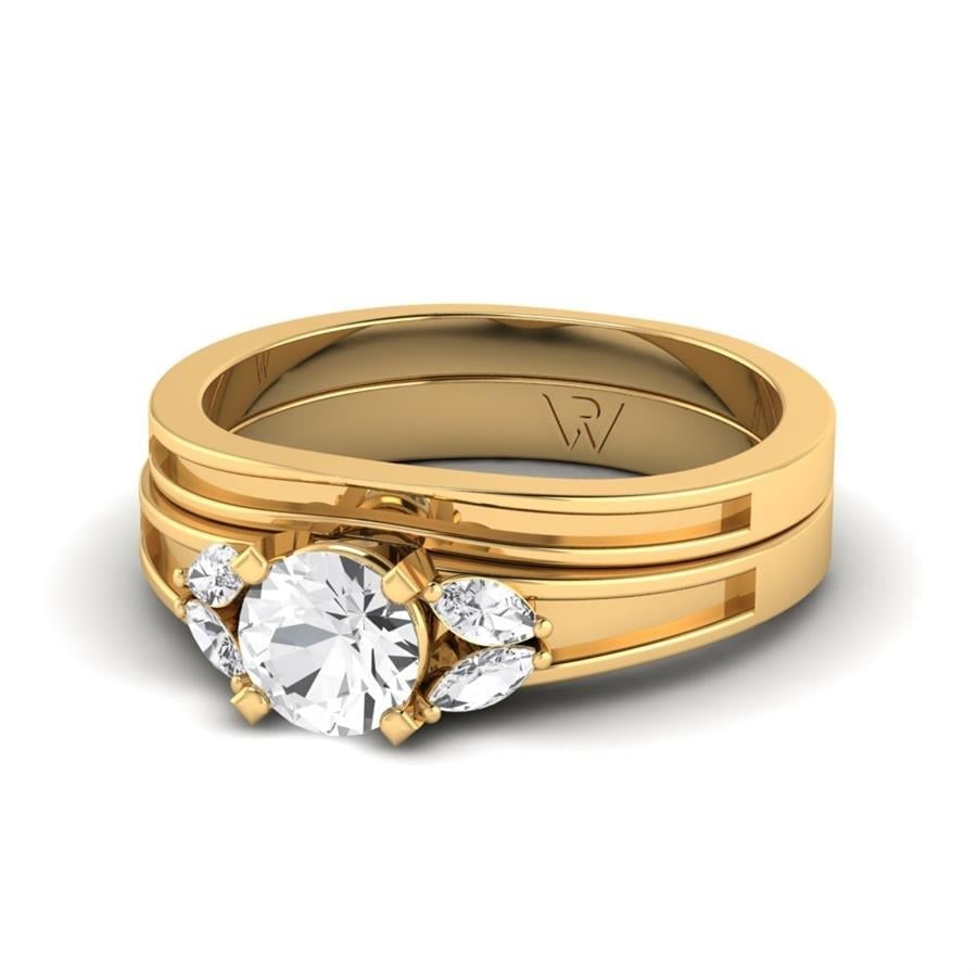 Bagues Natura Argent Plaqué Or Jaune Oxyde de zirconium 0.80 ct
