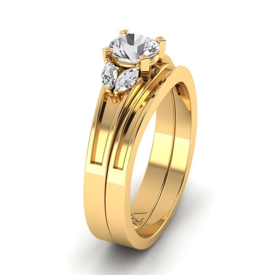 Bagues Natura Or Jaune Diamant 0.80 ct