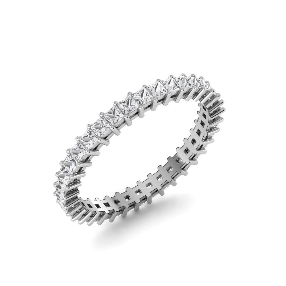 Bagues Parfaite Or Blanc Diamant 1.2 ct