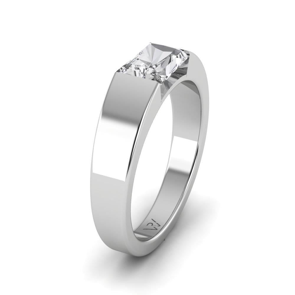 Bagues Radiante Or Blanc Oxyde de zirconium 1 ct