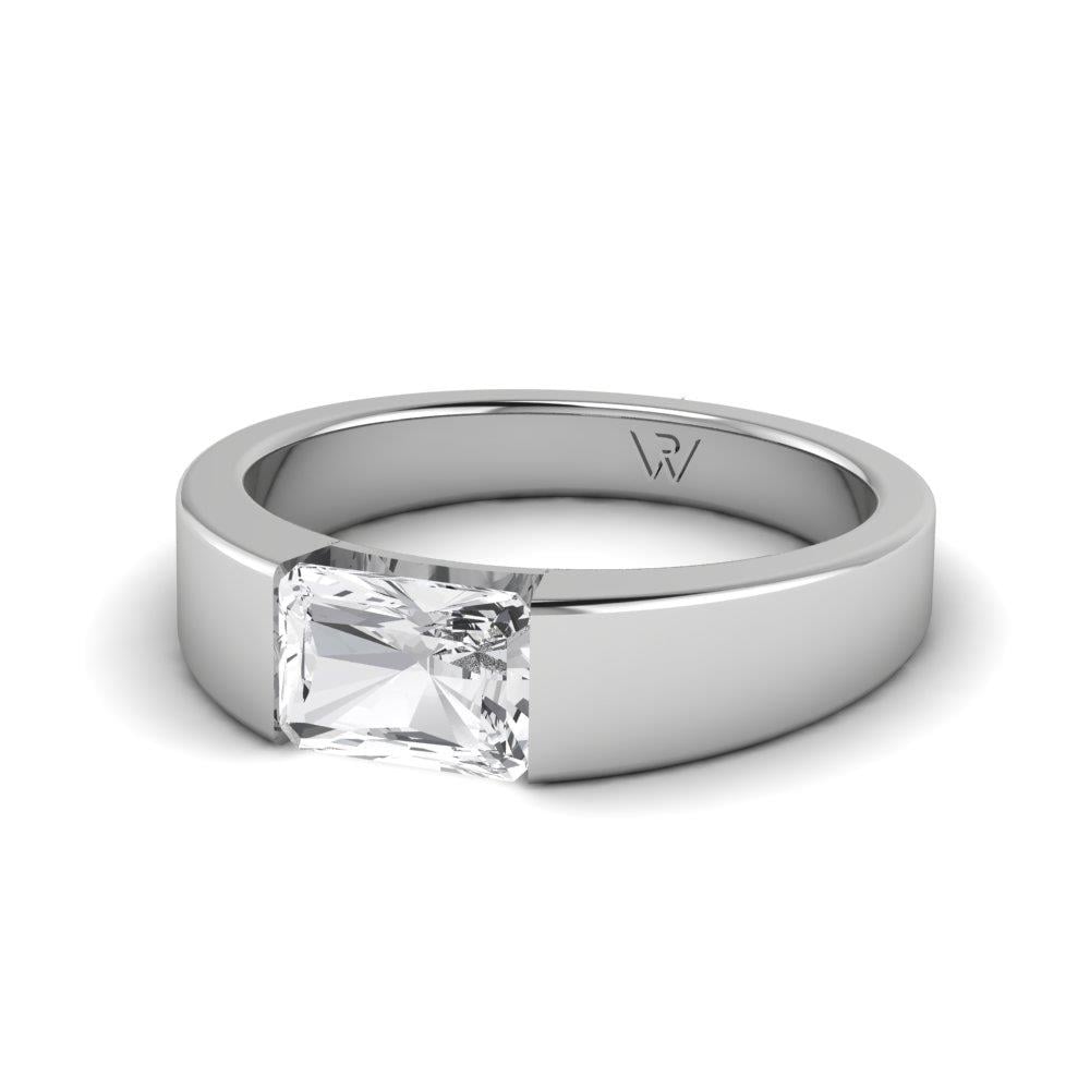 Bagues Radiante Or Blanc Oxyde de zirconium 1 ct