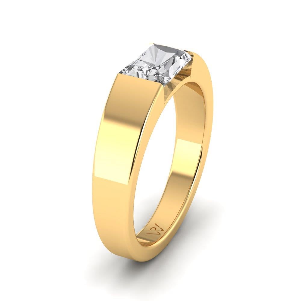 Bagues Radiante Or Jaune Oxyde de zirconium 1 ct