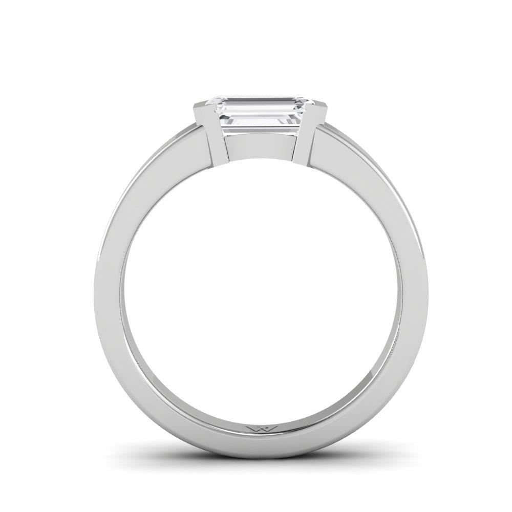 Bagues Rosaline Or Blanc Diamant 1.2 ct