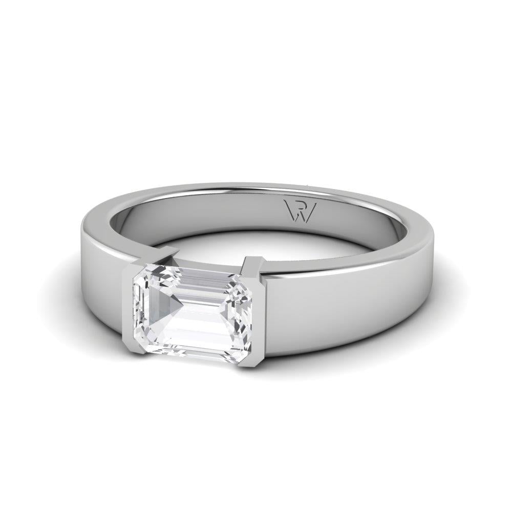 Bagues Rosaline Or Blanc Oxyde de zirconium 1.2 ct
