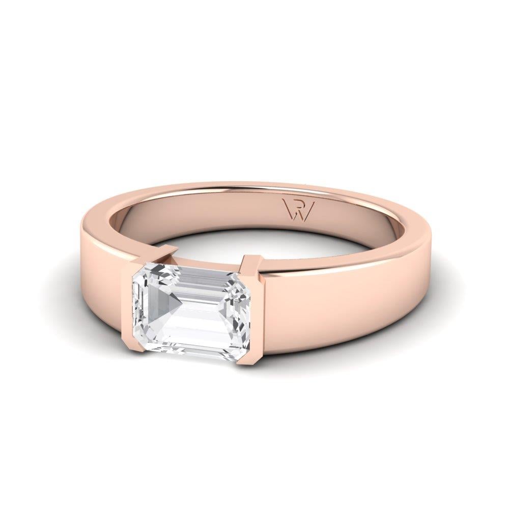 Bagues Rosaline Or Rose Diamant 1.2 ct