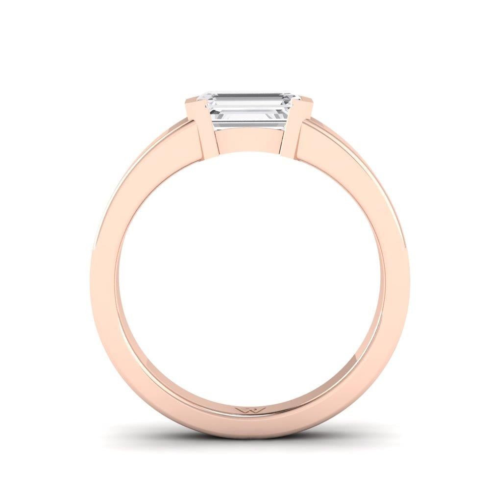 Bagues Rosaline Or Rose Diamant 1.2 ct