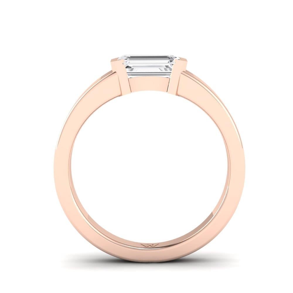 Bagues Rosaline Or Rose Oxyde de zirconium 1.2 ct