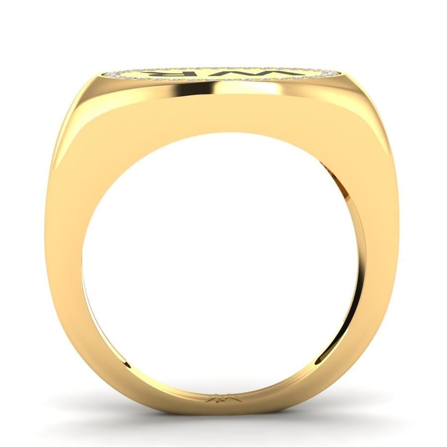 Bagues Thalia Argent Plaqué Or Jaune Oxyde de zirconium 0.20 ct