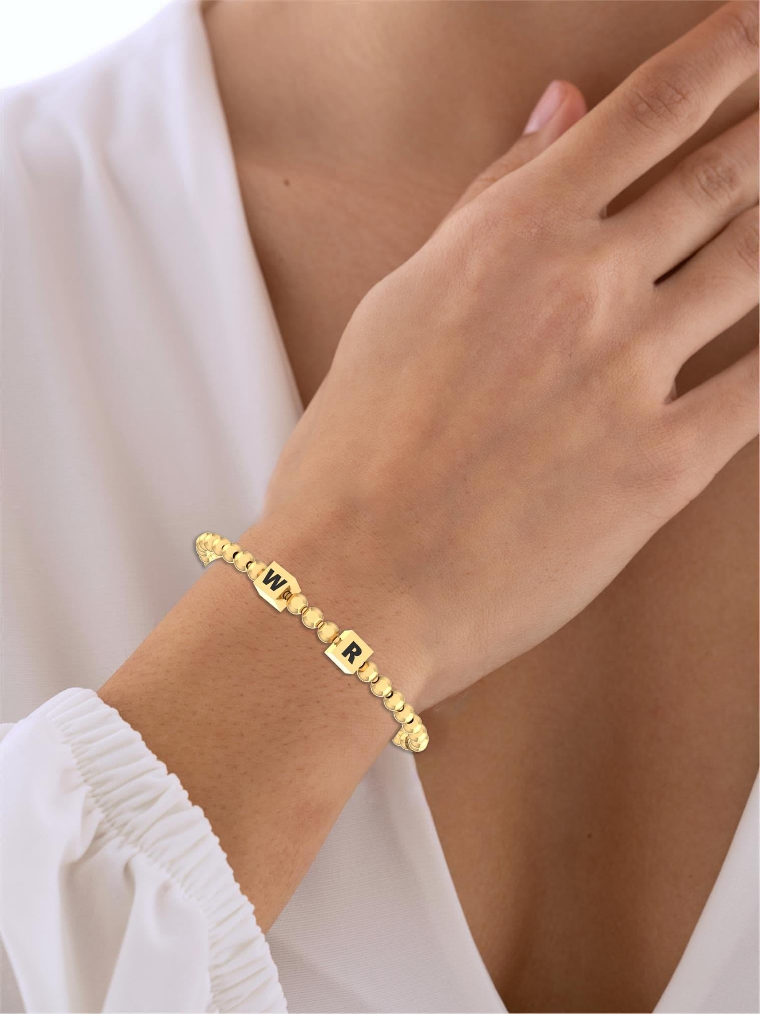 Bracelets Lettre d'amour Or Jaune