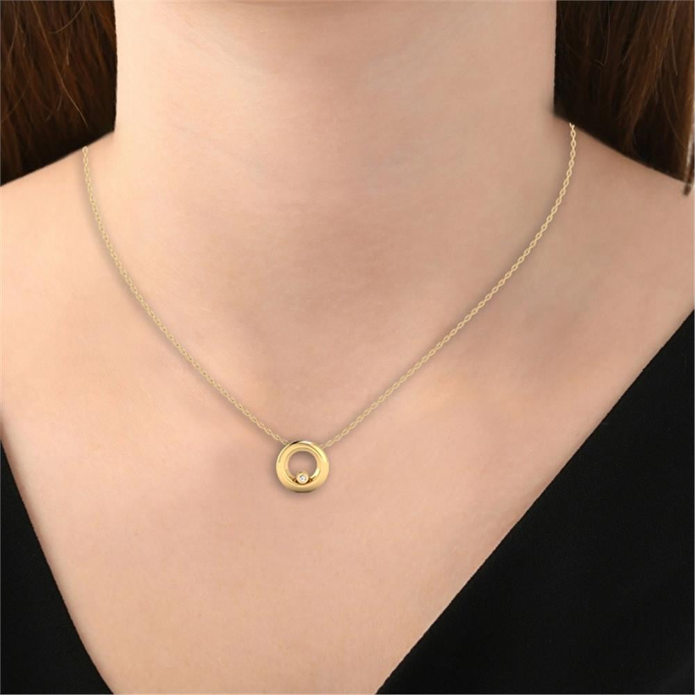 Colliers Orée Argent Plaqué Or Jaune Diamant