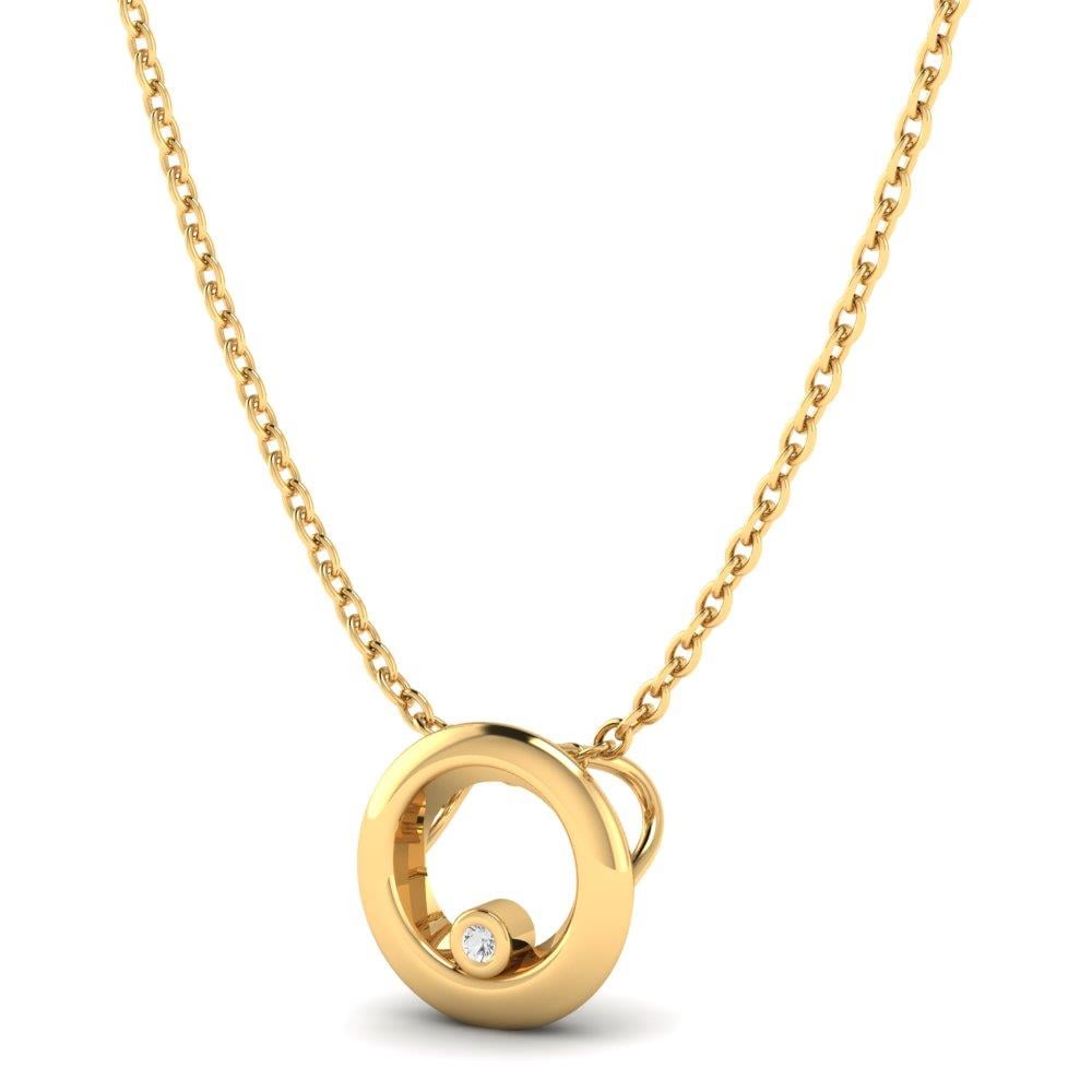 Colliers Orée Argent Plaqué Or Jaune Diamant