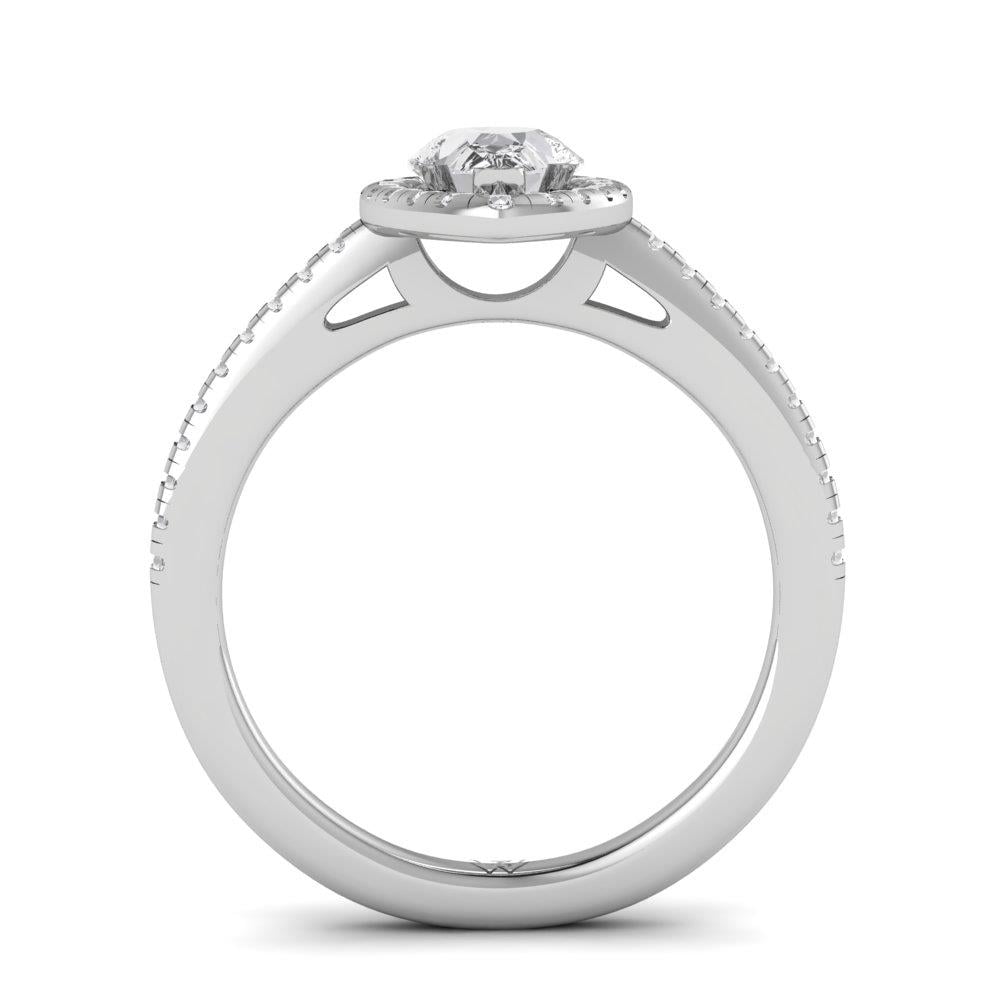 Solitaires Aimée Argent Rhodié Blanc Oxyde de zirconium 1.30 ct