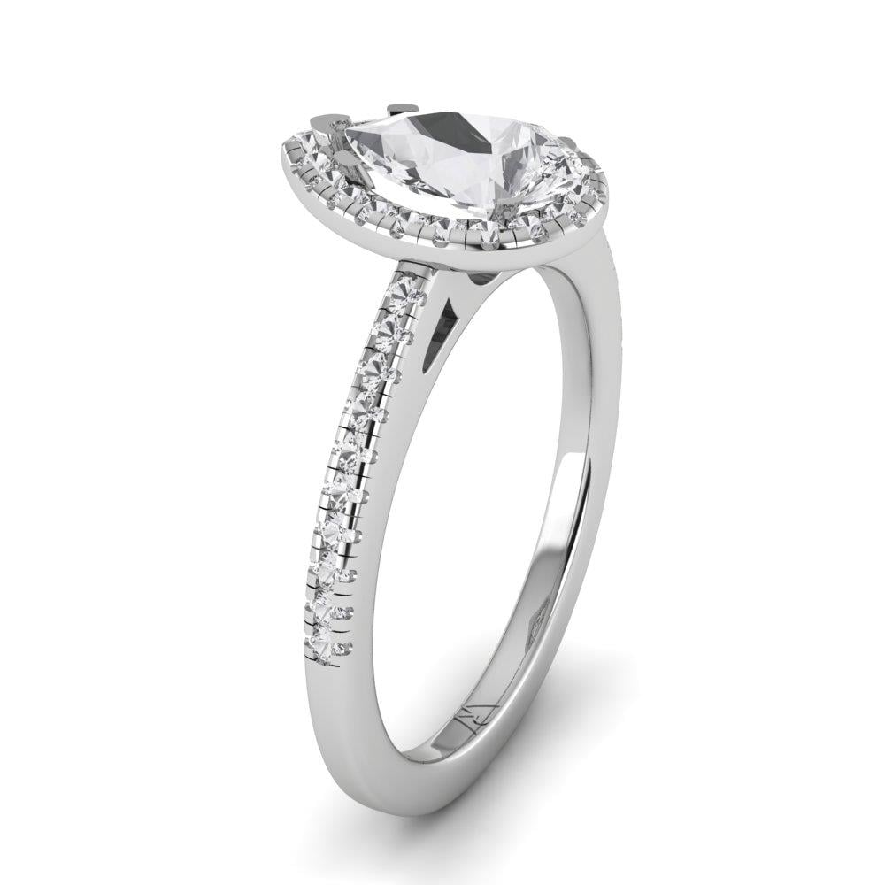 Solitaires Aimée Or Blanc Oxyde de zirconium 1.30 ct