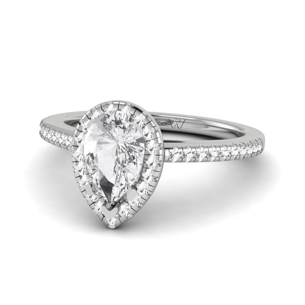 Solitaires Aimée Or Blanc Oxyde de zirconium 1.30 ct
