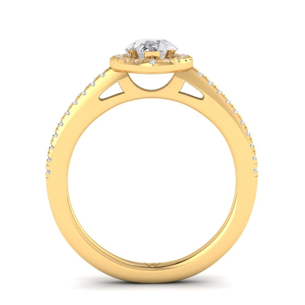 Solitaires Aimée Or Jaune Oxyde de zirconium 1.30 ct