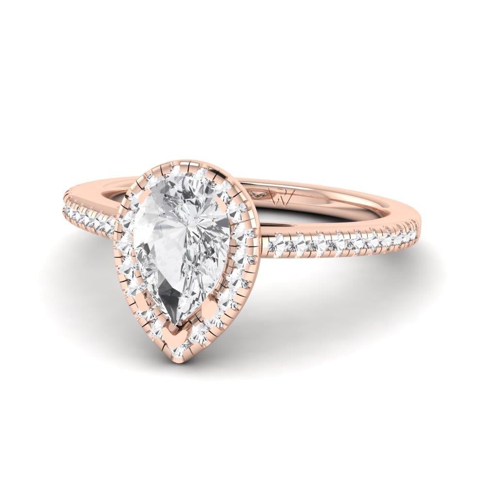 Solitaires Aimée Or Rose Oxyde de zirconium 1.30 ct