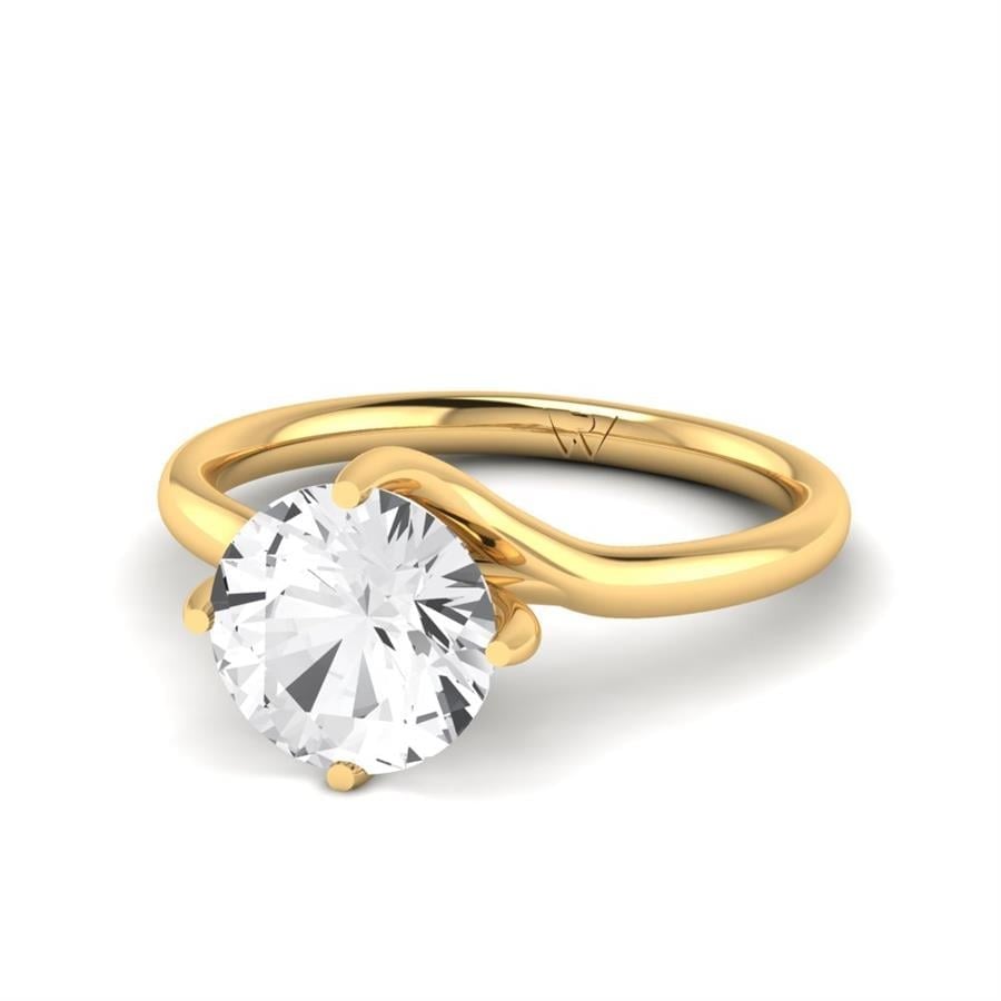 Solitaires Alba Or Jaune Diamant 2 ct