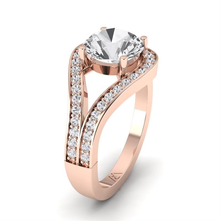 Solitaires Aéloria Or Rose Diamant 2.35 ct