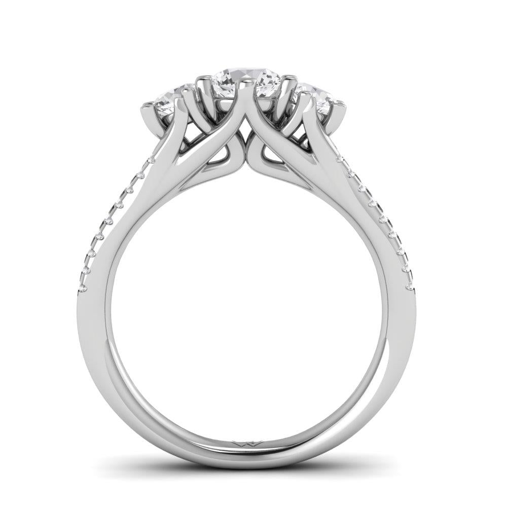Solitaires Amarante Or Blanc Diamant 1 ct