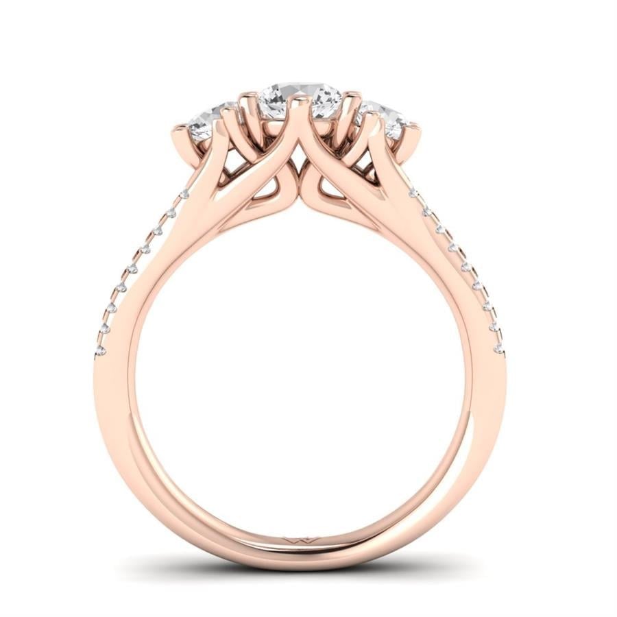 Solitaires Amarante Or Rose Diamant 1 ct