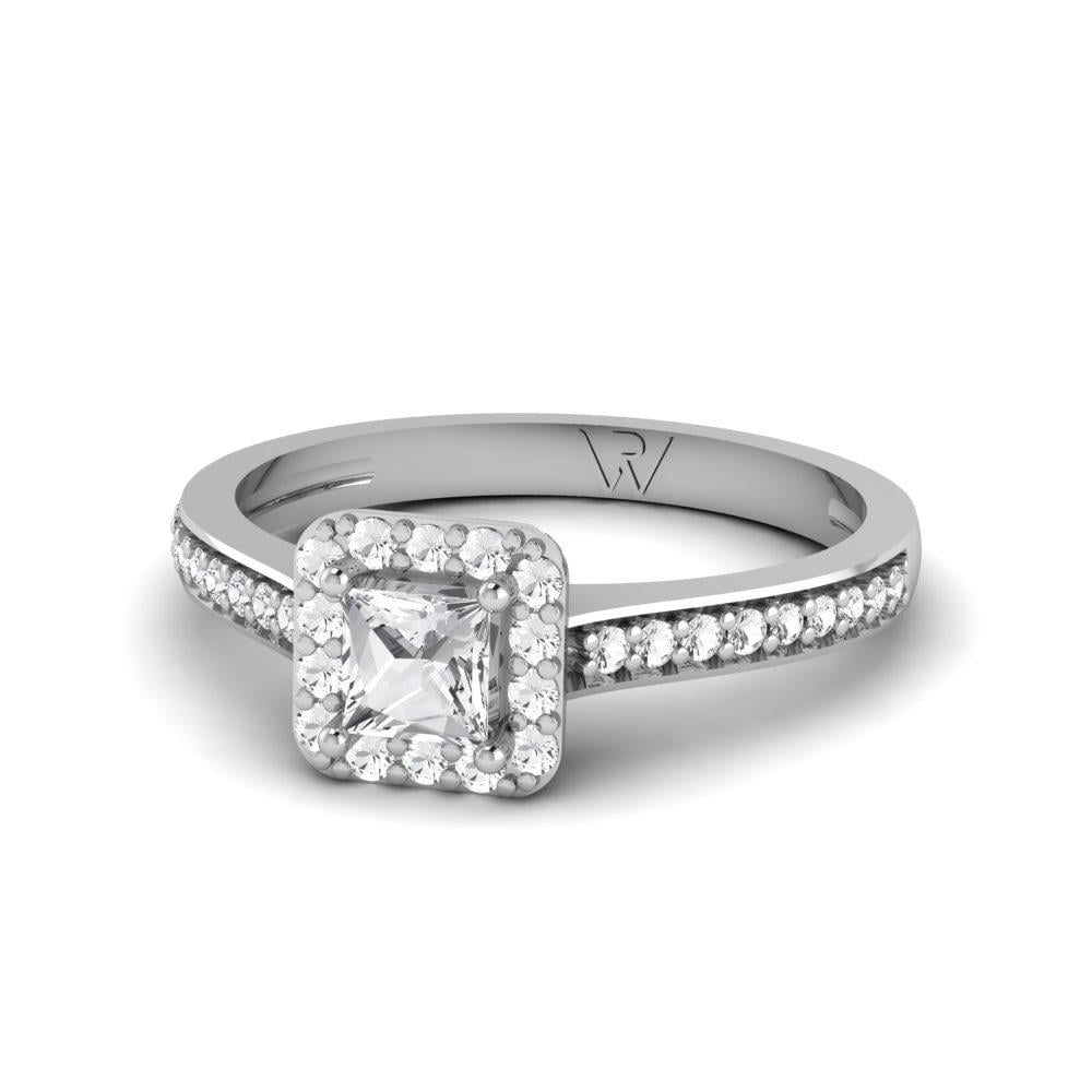 Solitaires Auréa Argent Rhodié Blanc Oxyde de zirconium 1.3 ct