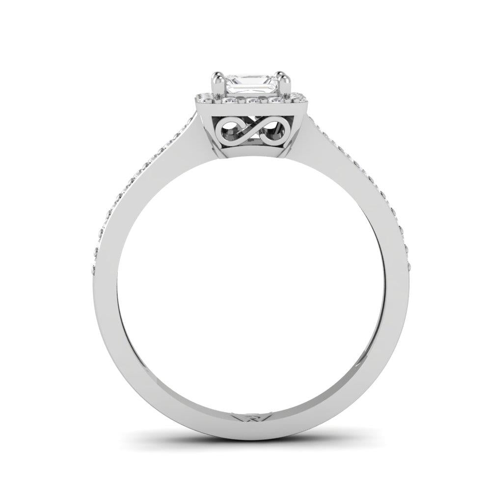 Solitaires Auréa Or Blanc Oxyde de zirconium 1.3 ct