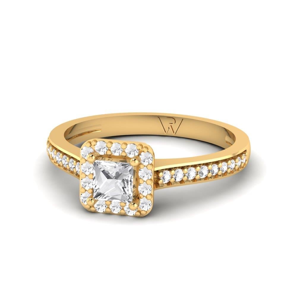 Solitaires Auréa Or Jaune Oxyde de zirconium 1.3 ct