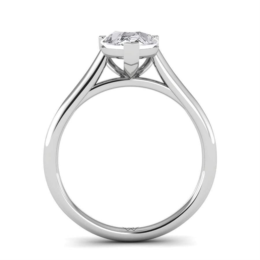 Solitaires Aurenne Or Blanc Diamant 2 ct