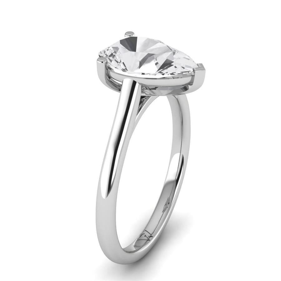 Solitaires Aurenne Or Blanc Diamant 2 ct